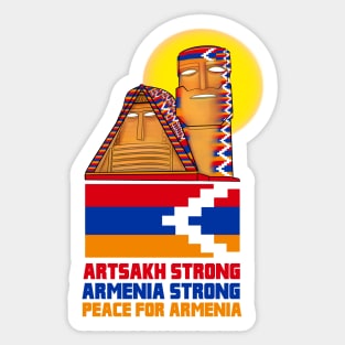 Artsakh Strong (Peace For Armenia) Sticker